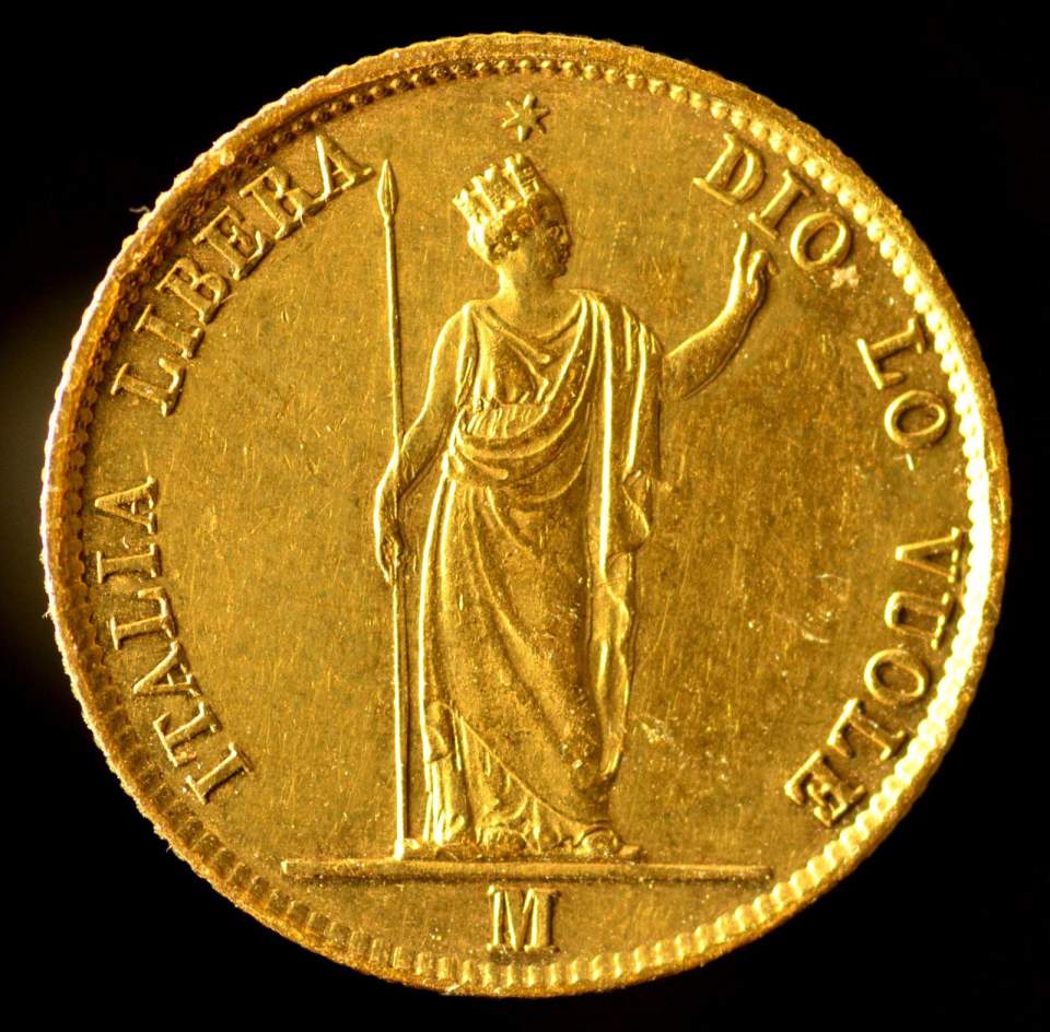 Goldmünze 20 Lire