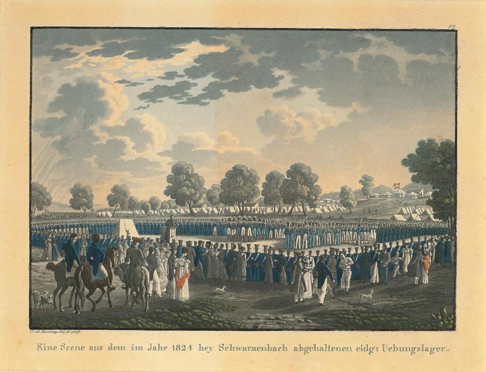 Ansicht Schwarzenbach, Truppenübungslager