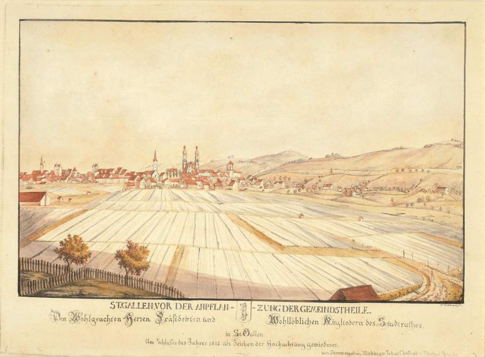 St.Gallen von Westen