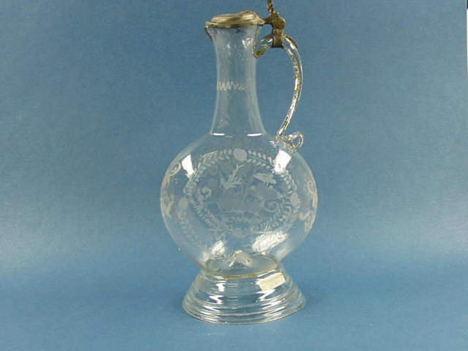 Flasche, Glasflasche, Henkelflasche