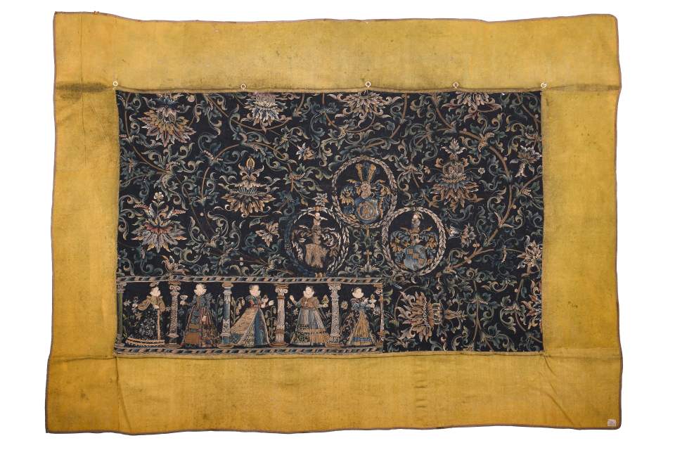 Bildstickerei, Wandteppich (Fragment), Gobelin