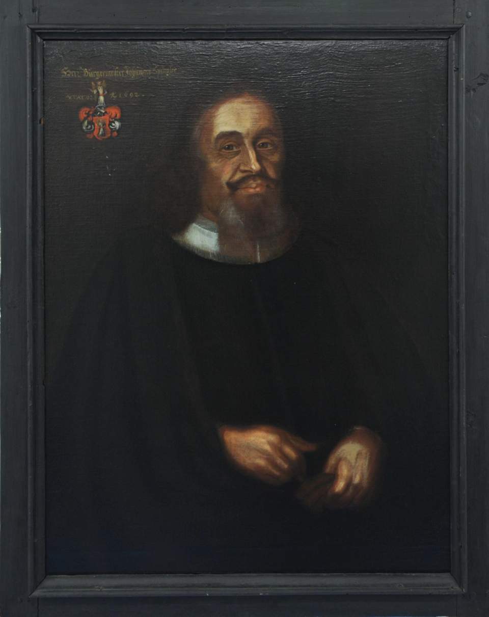 Ölgemälde, Gemälde, Porträt Johannes Spengler, Bildnis