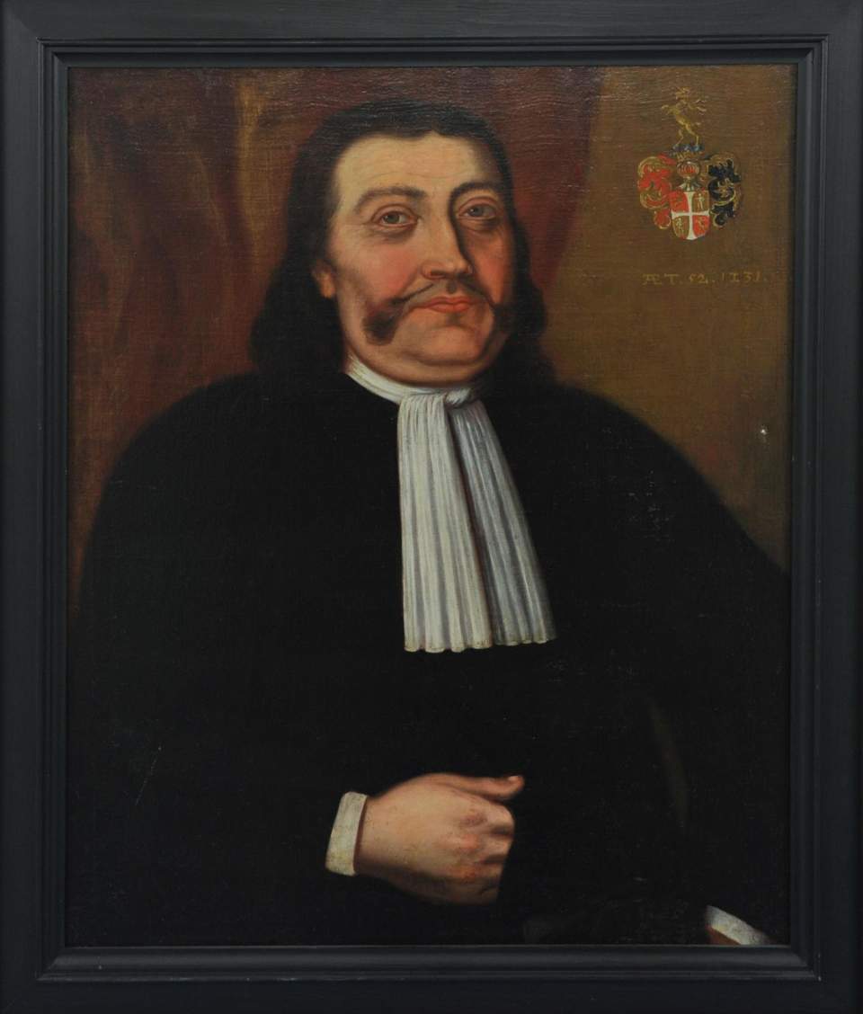 Bildnis eines unbekannten älteren Mannes aus dem Geschlecht der Stähelin, verm. David Stähelin (1673 - 1759), Bürgermeister etc.