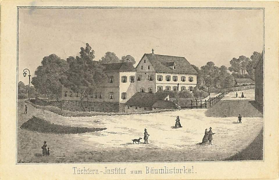Ansicht Töchterinstitut zum Bäumlistorkel, Rorschach, nach 1864