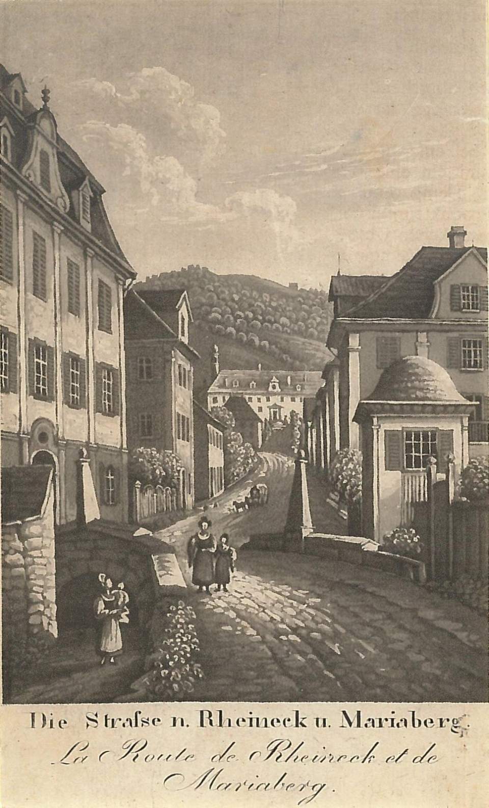 Ansicht Rorschach Mariabergstrasse, um 1835