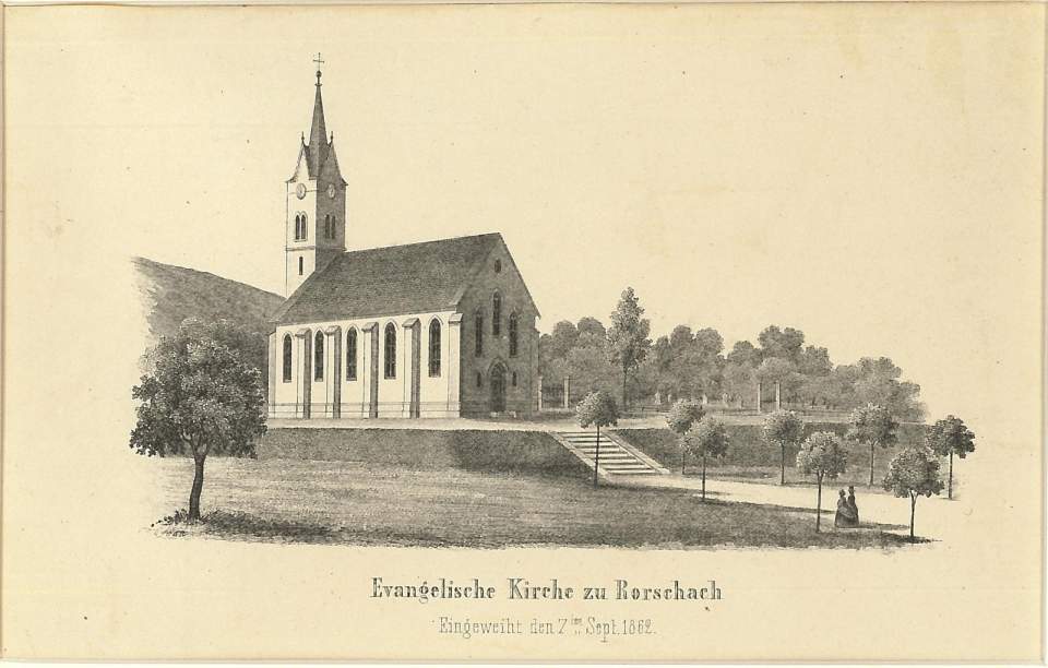 Ansicht Evangelische Kirche Rorschach