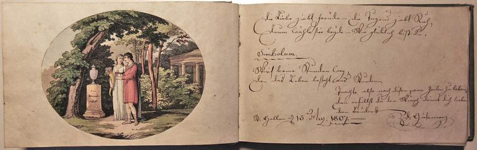 Stammbuch von M. E. Girtanner, Poesiealbum