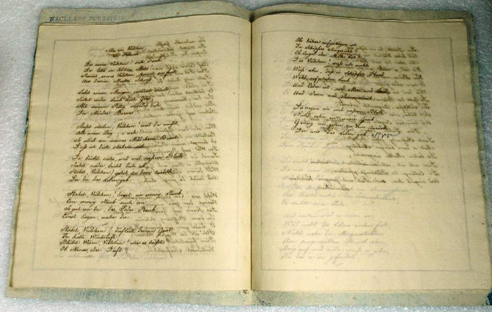 Poesieheft/ Gedichtheft von P. Scheitlin an seine Schwestern