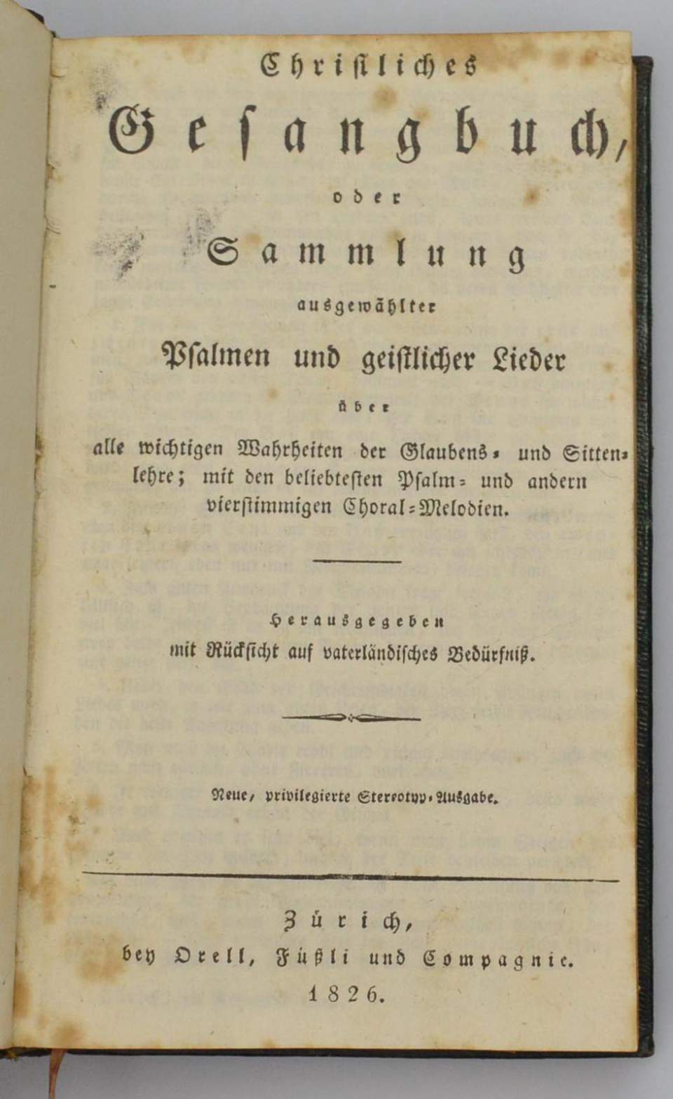 Gesangbuch für die evangelisch-reformierte Kirche Zürich
