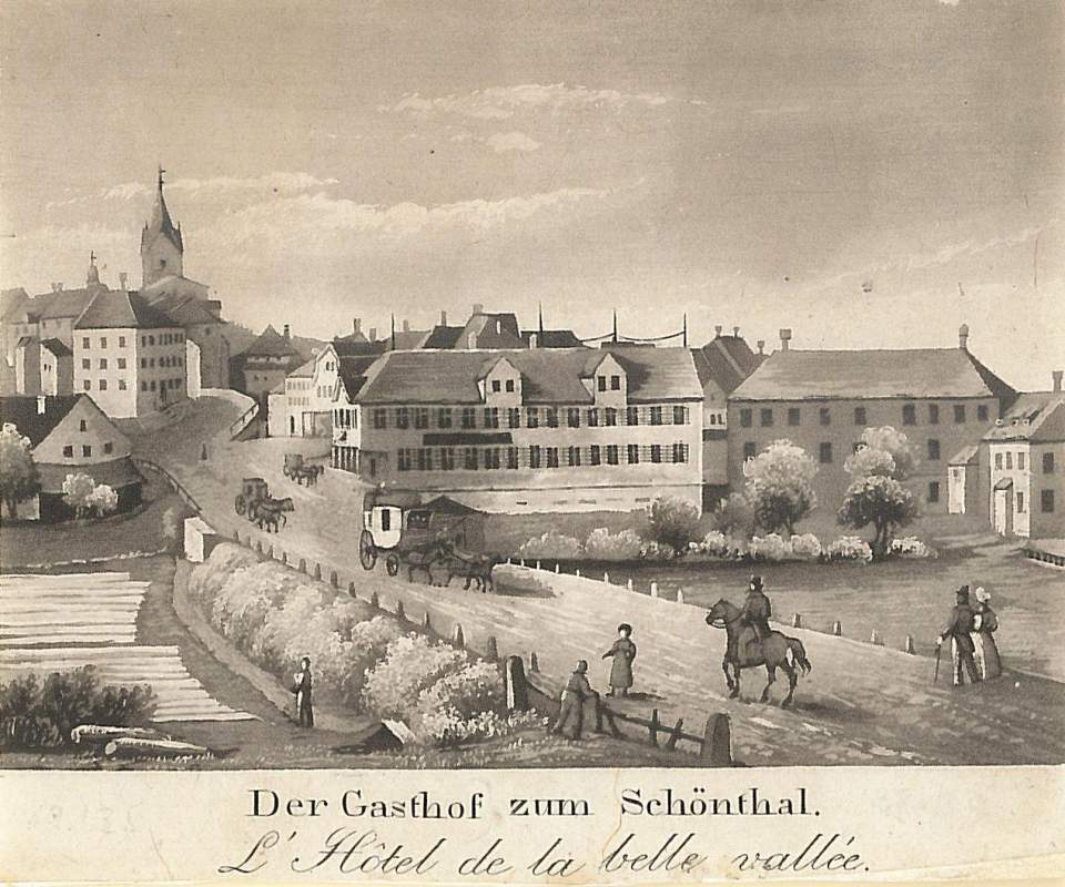 Wil, Gasthof zum Schönthal, nach Juli 1835