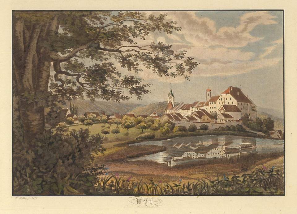 Wil, Ansicht von Nordosten, 1837