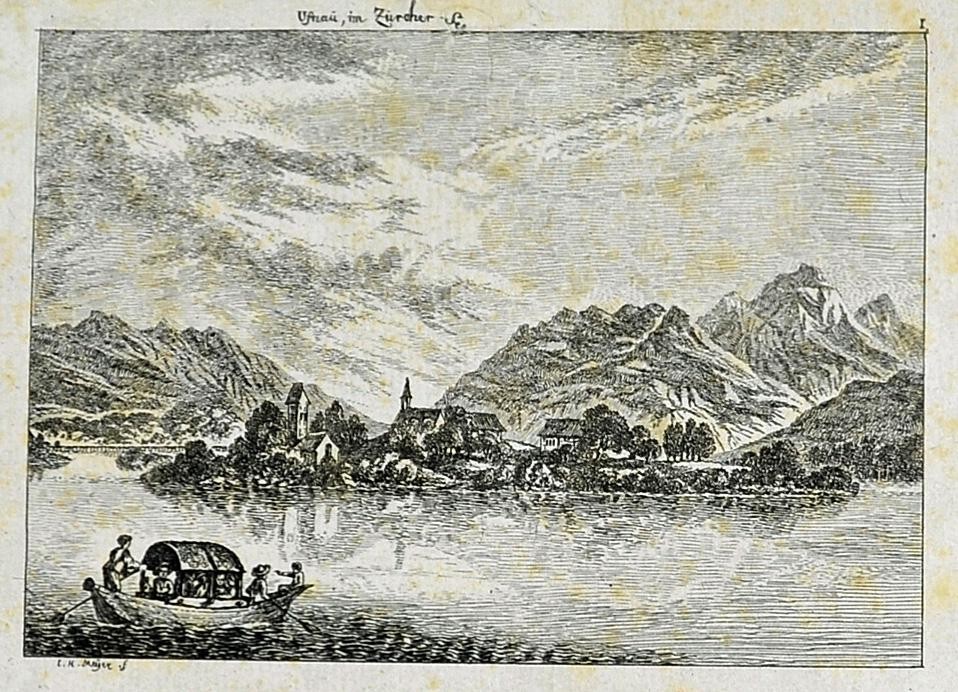 Ansicht Insel Ufenau im Zürichsee