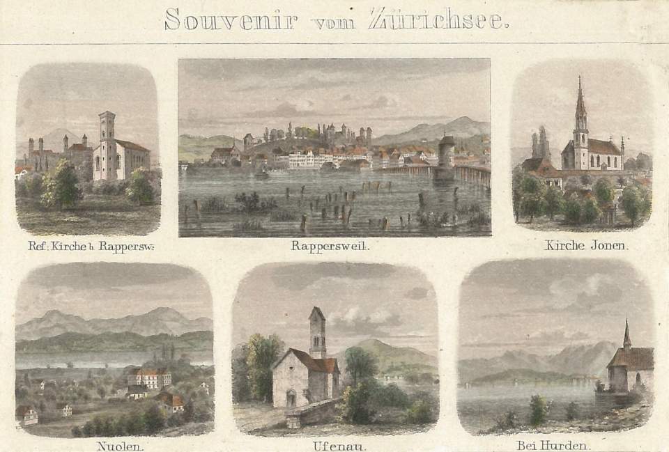 Grafik, Ansichten vom Zürichsee