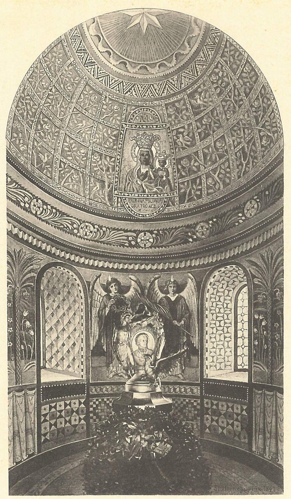 Grafik, Mausoleum von Georg Herwegh
