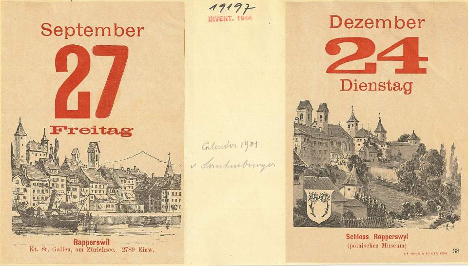 2 Kalenderblätter