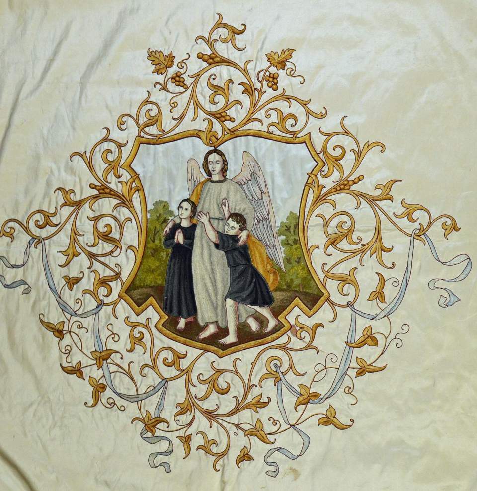 Fahne des Waisenhauses der Stadt St. Gallen, 1891