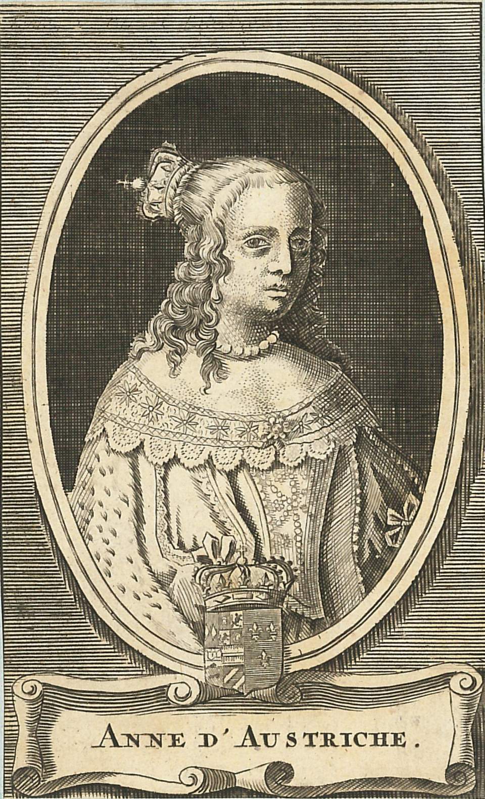 Grafik, Anne d'Autriche, Königin v. Frankreich