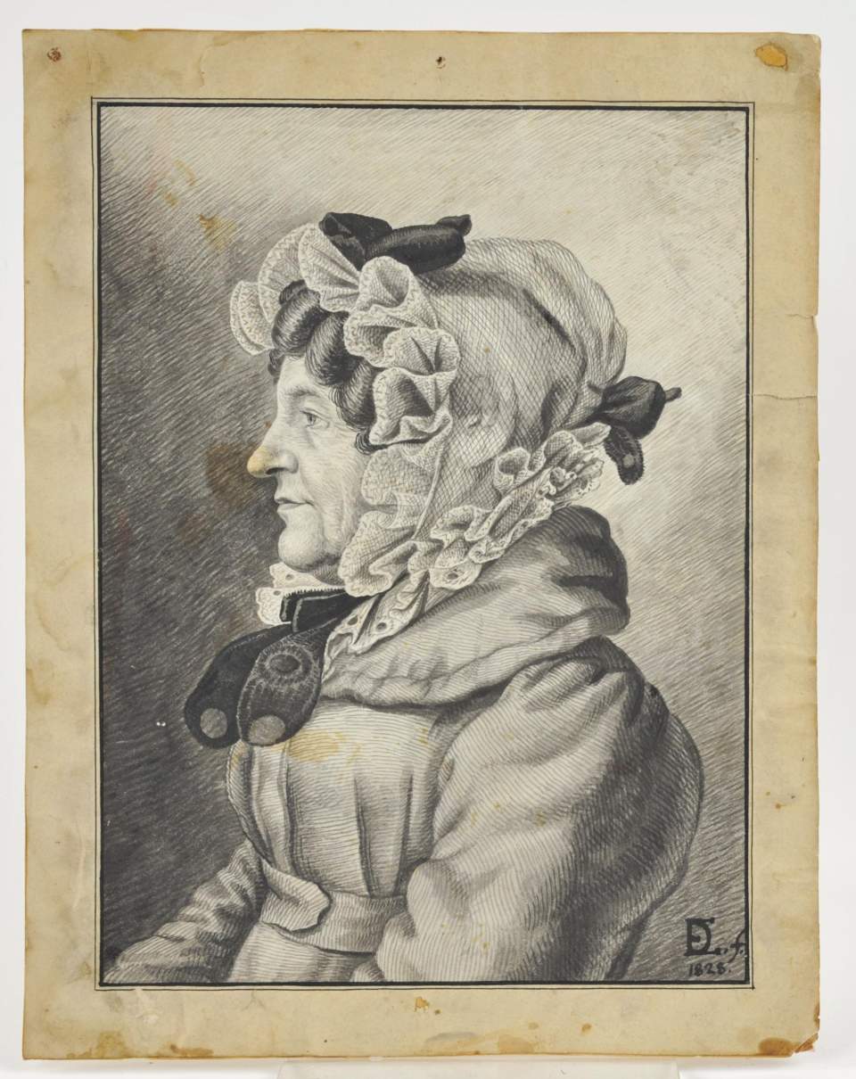 Bleistiftzeichnung mit Aquarelltönung von Daniel Ehrenzeller, St. Gallen