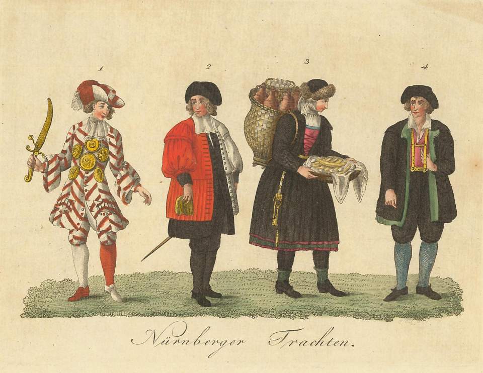 4 Nürnberger Trachten