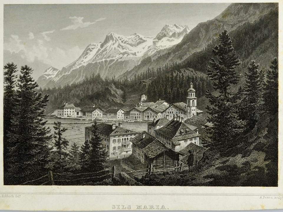 Ansicht Sils Maria Kanton Graubünden