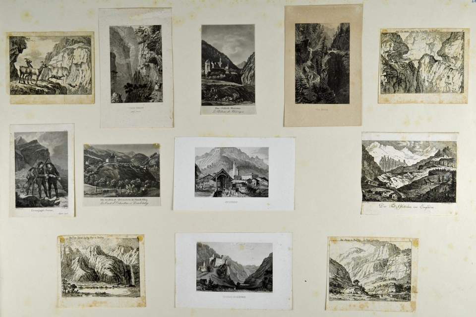 12 Einzelstiche Kanton Graubünden