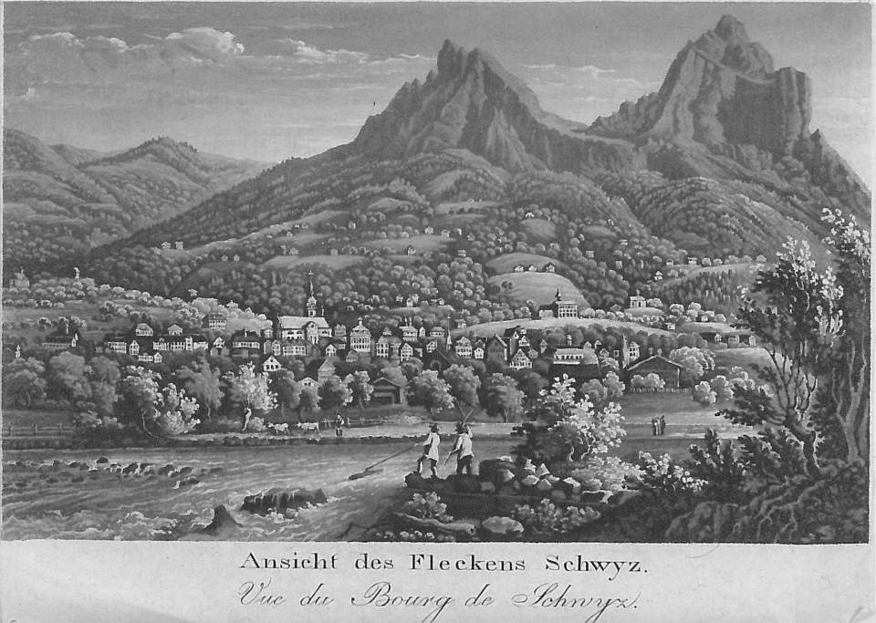 Grafik, Der Flecken Schwyz