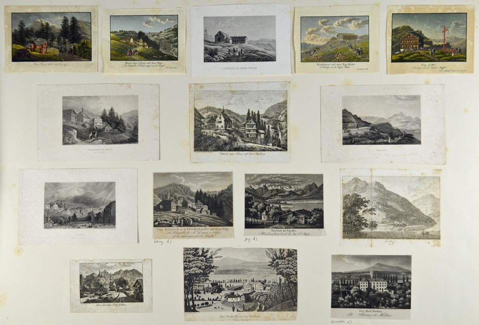 15 Einzelstiche Kanton Schwyz