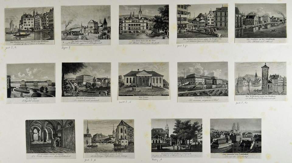 14 Einzelstiche Zürich