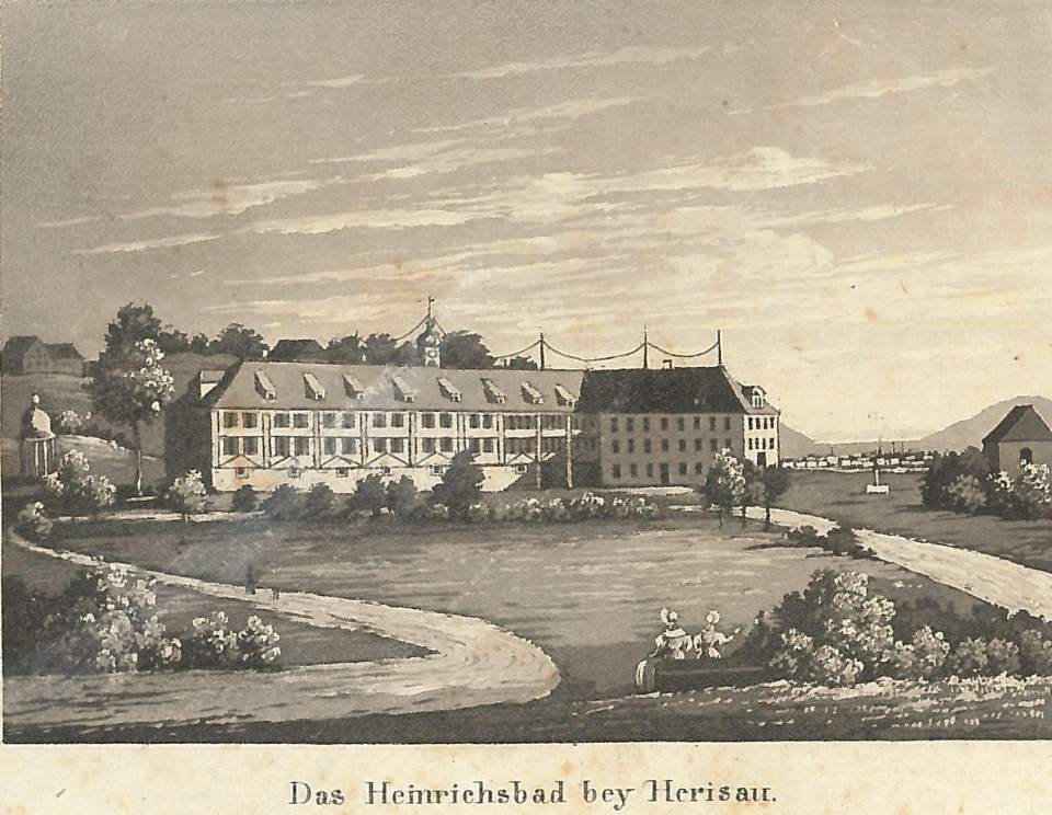 Grafik, Das Heinrichsbad bei Herisau, Kurhaus