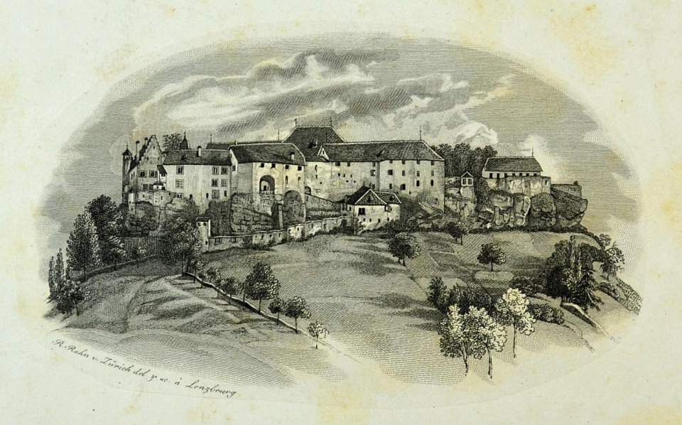 Ansicht Schloss Lenzburg Kanton Aargau