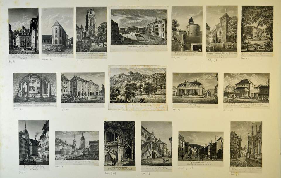 18 Einzelstiche Stadt Bern