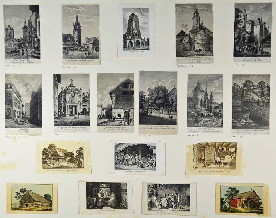 18 Einzelstiche Stadt Bern