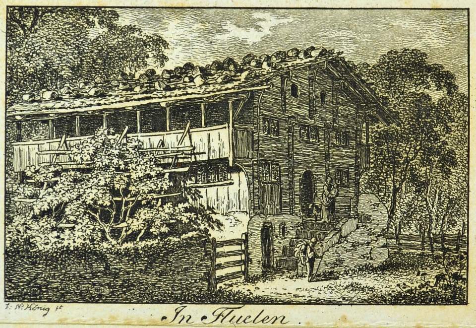 Ansicht Haus bei Flüelen Uri
