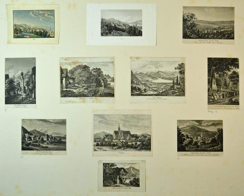 11 Einzelstiche Kanton Zug