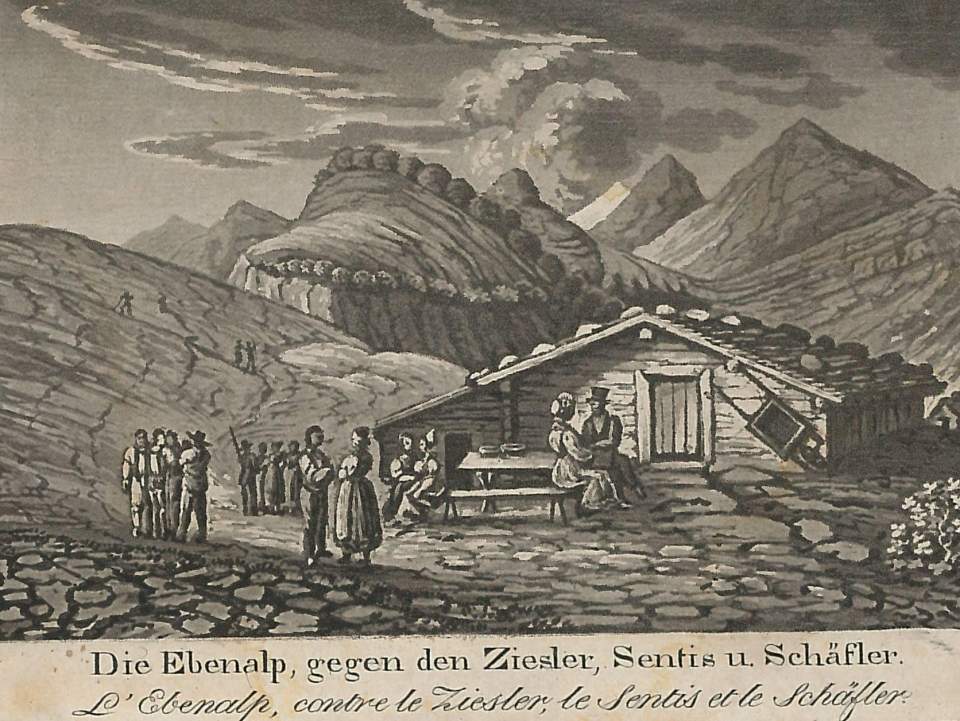 Stich, Ebenalp gegen den Zisler, Säntis unSchäfler