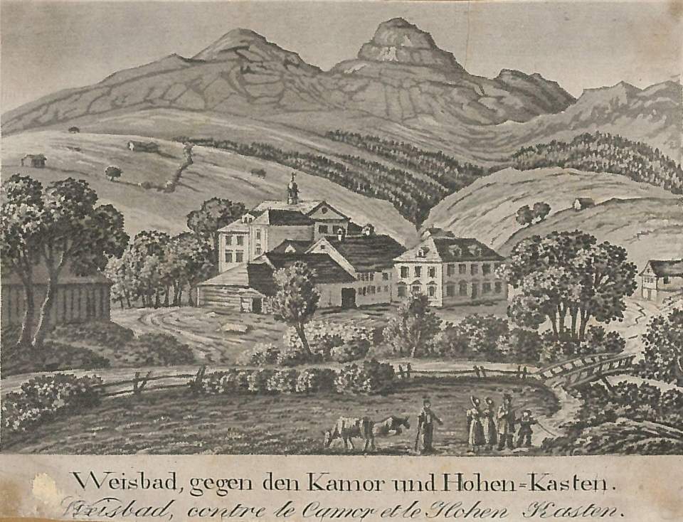 Stich, Weissbad gegen den Kamor und Hoher Kasten
