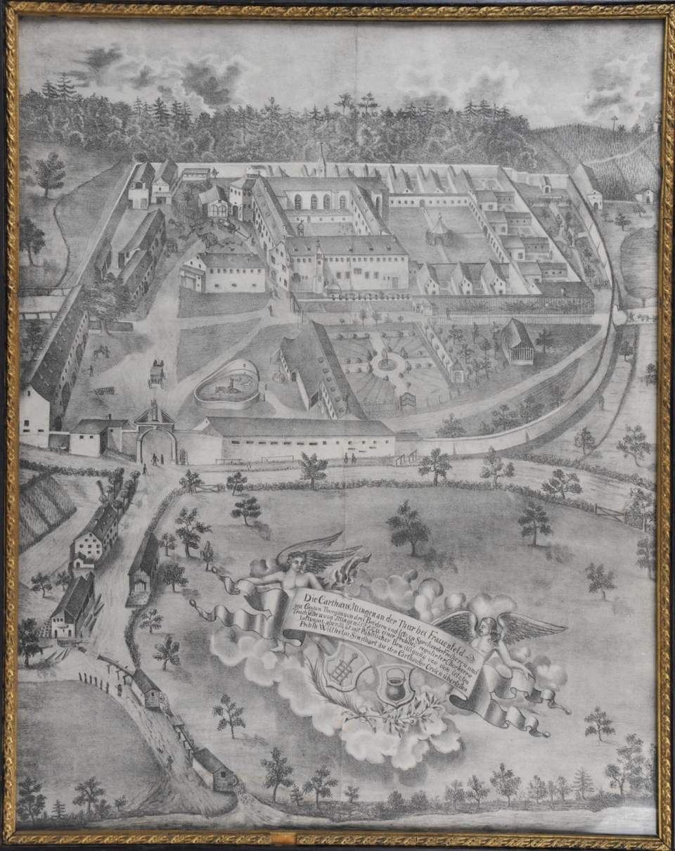 Lithografie Karthause Ittingen