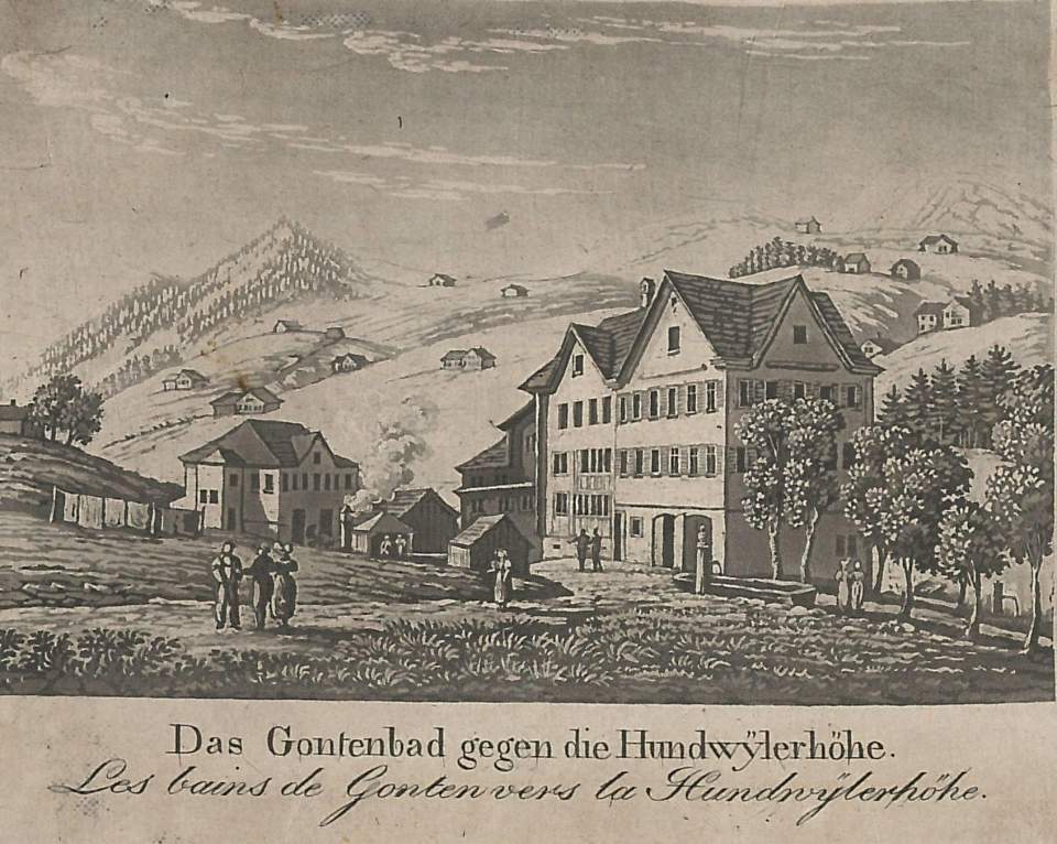 Stich, das Gontenbad gegen die Hundwilerhöhe