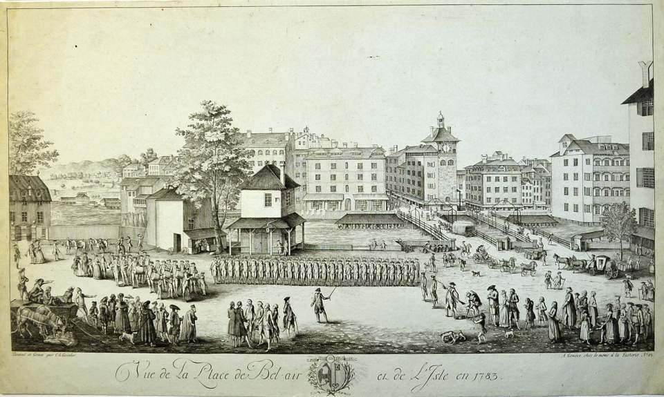 Ansicht Bel-air Platz, Genf