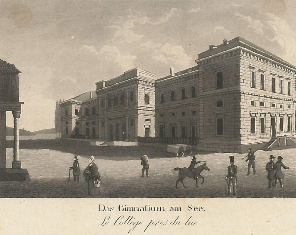Stich Ansicht der Stadt Neuenburg