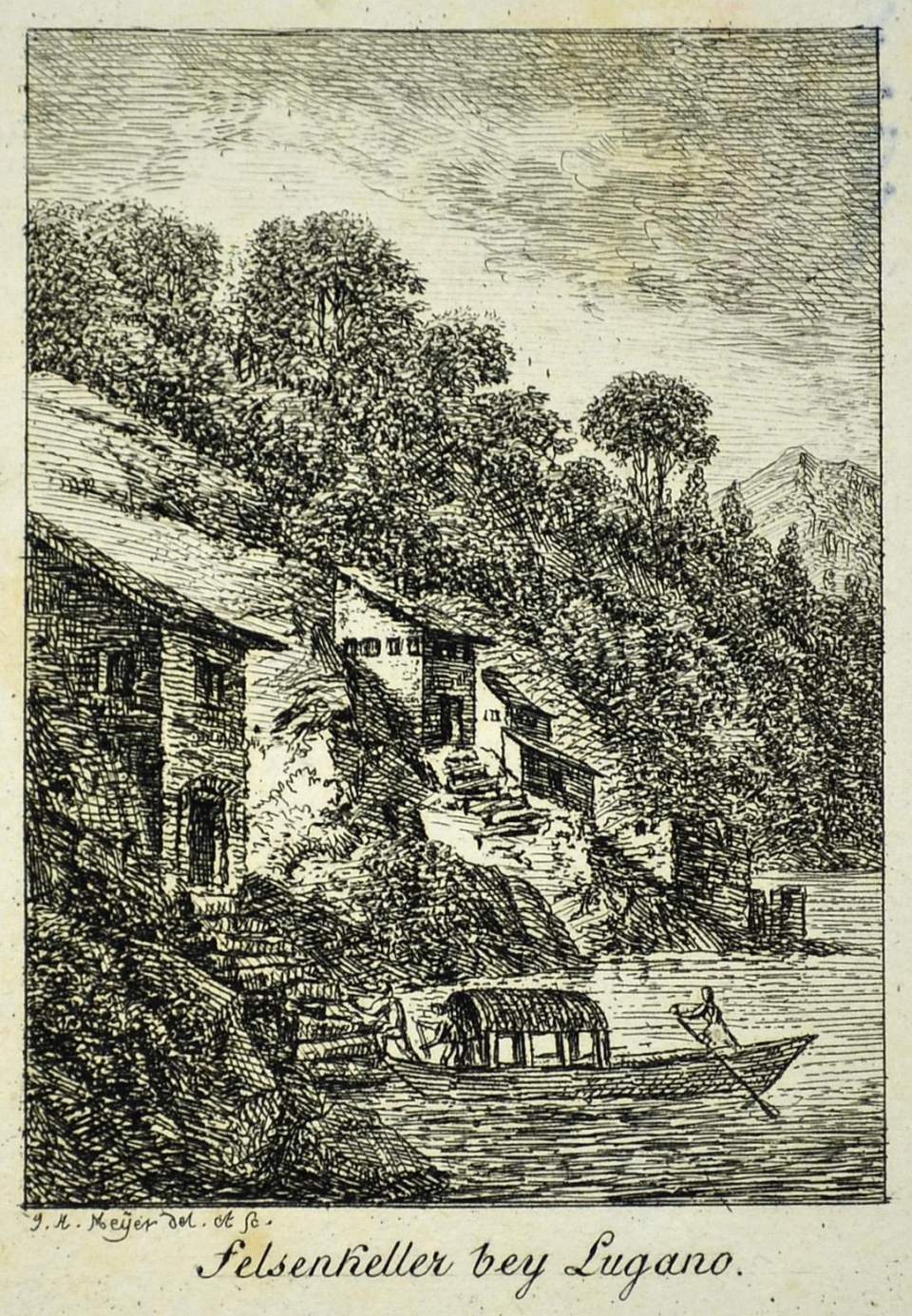 Ansicht Felsenkeller bei Lugano