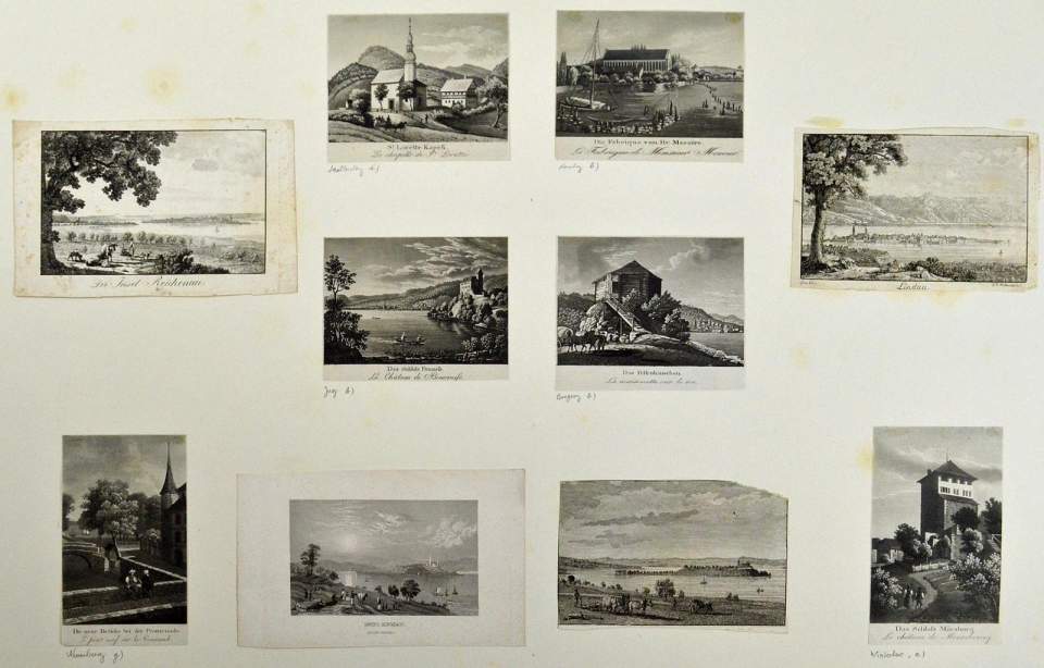 10 aufgeklebte Einzelstiche Konstanz und Umgebung