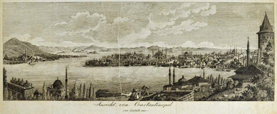 Ansicht Konstantinopel von Galata aus