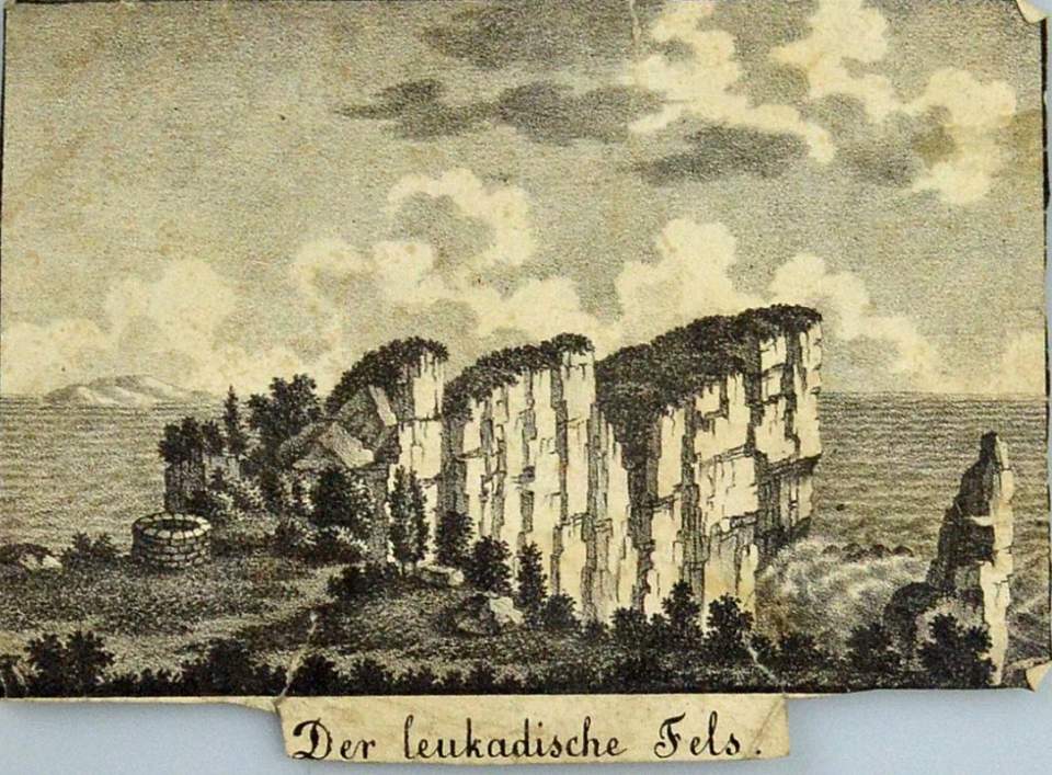 Ansicht der leukadische Fels