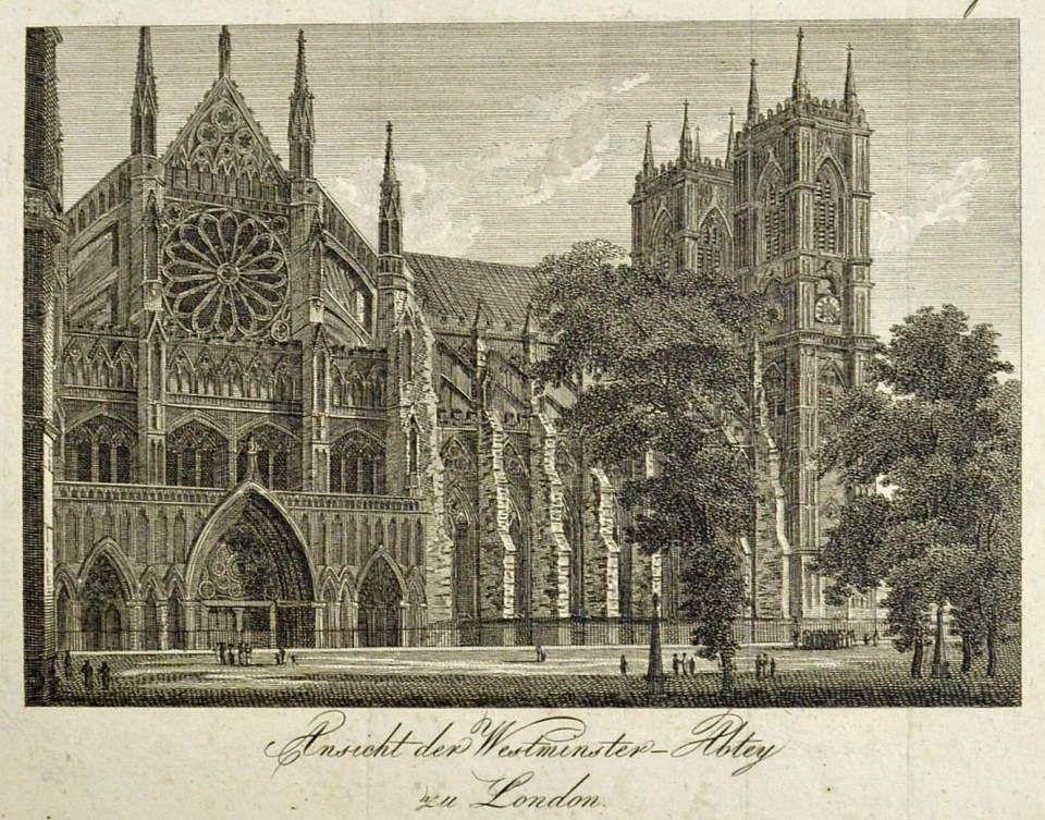 Ansicht Westminster- Abtei in London