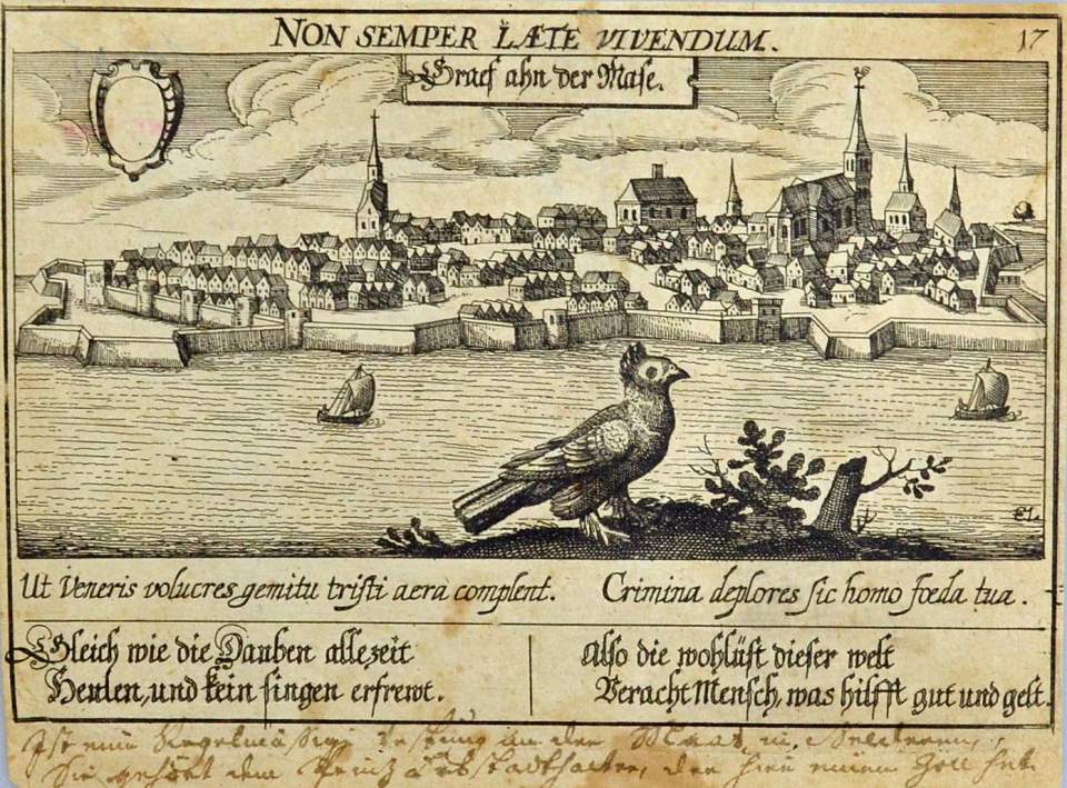 Ansicht Grave an der Maas, Niederlande