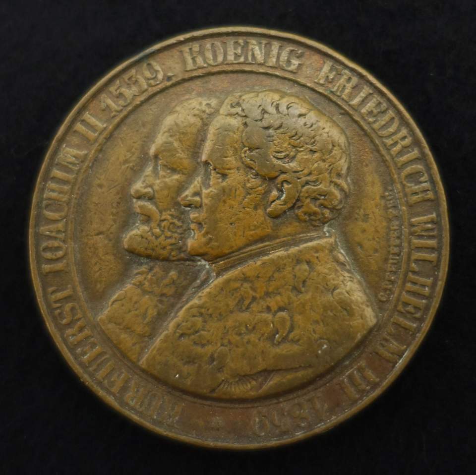 Medaille Kurfürst Joachim II u. König Friedr. Wilhelm III.