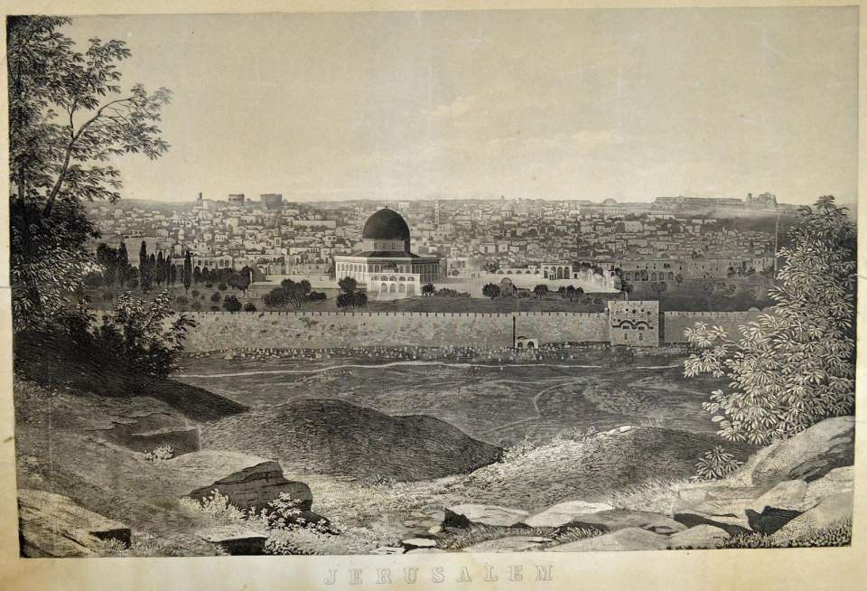 Ansicht Jerusalem vom Ölberg aus