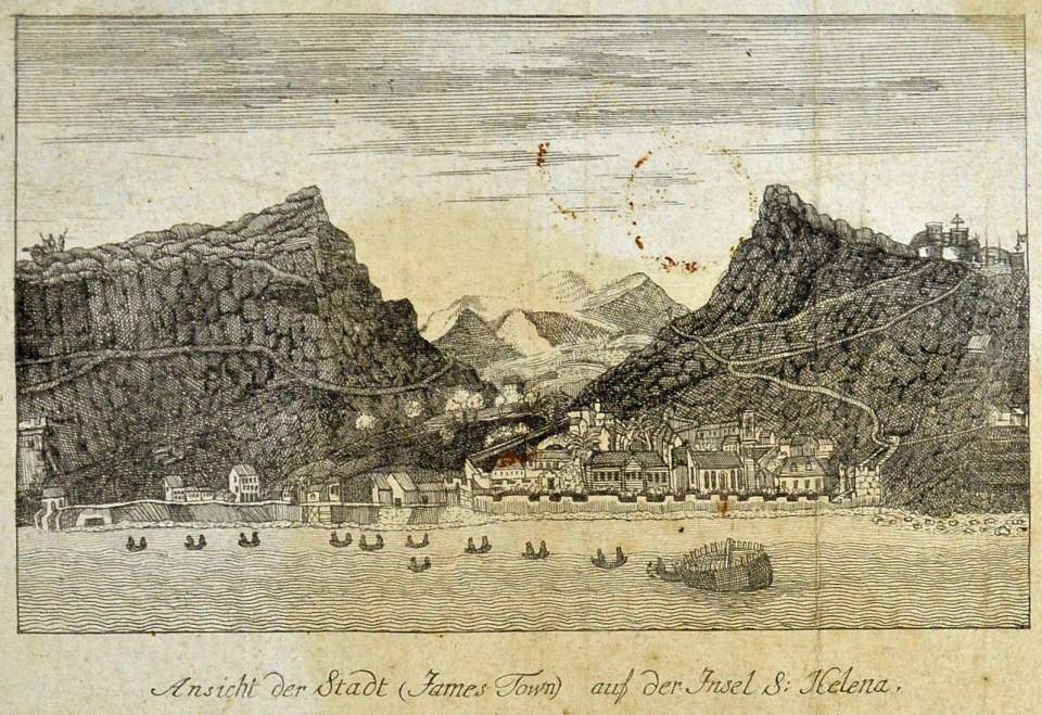 Ansicht James Town auf St. Helena