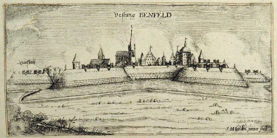 Ansicht Festung benfeld, Elsass